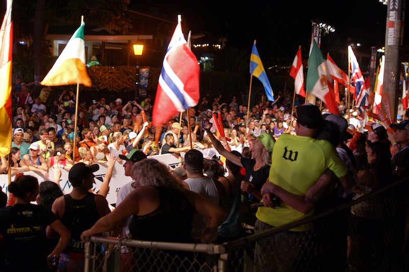 Ironman Kona 2015 - finish line at night